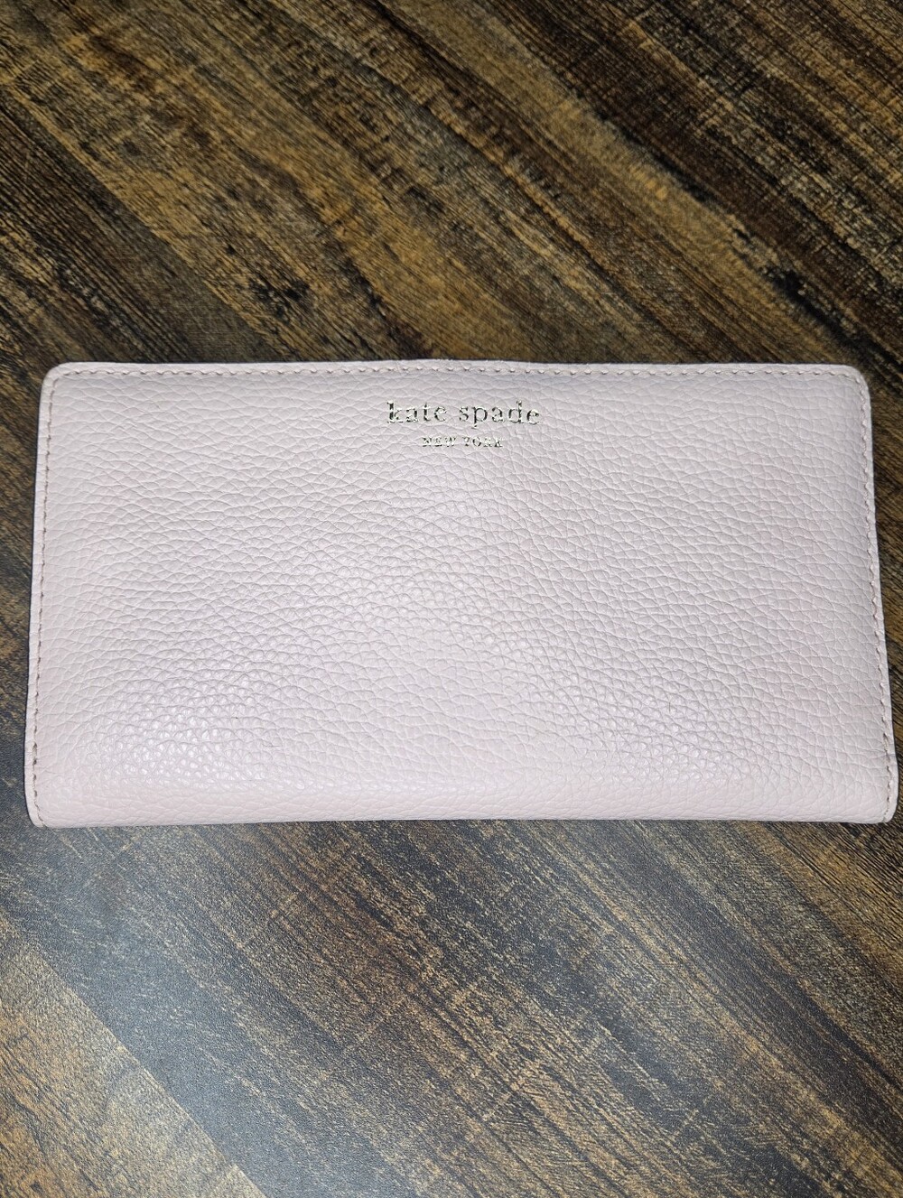 Kate Spade Women's Pebbled Leather Wallet in Light Pink